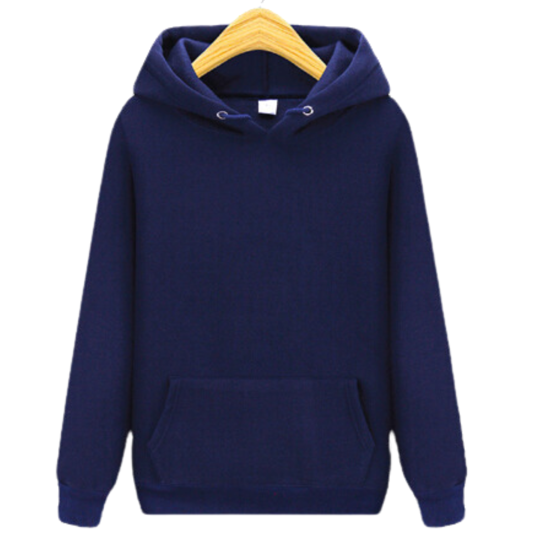 Treandz premium Solid Hoodie Navy Blue Color