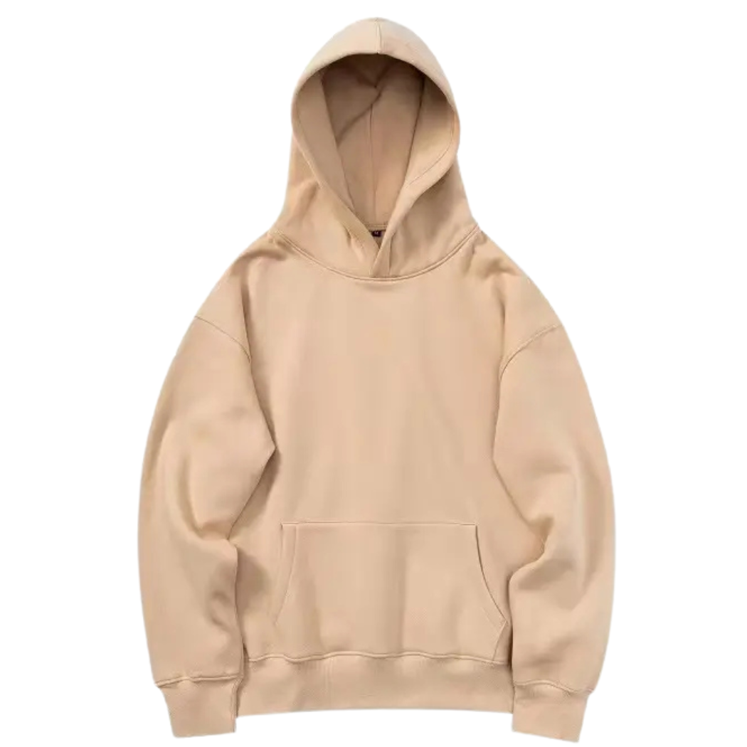 Treandz premium Solid Hoodie Cream Color