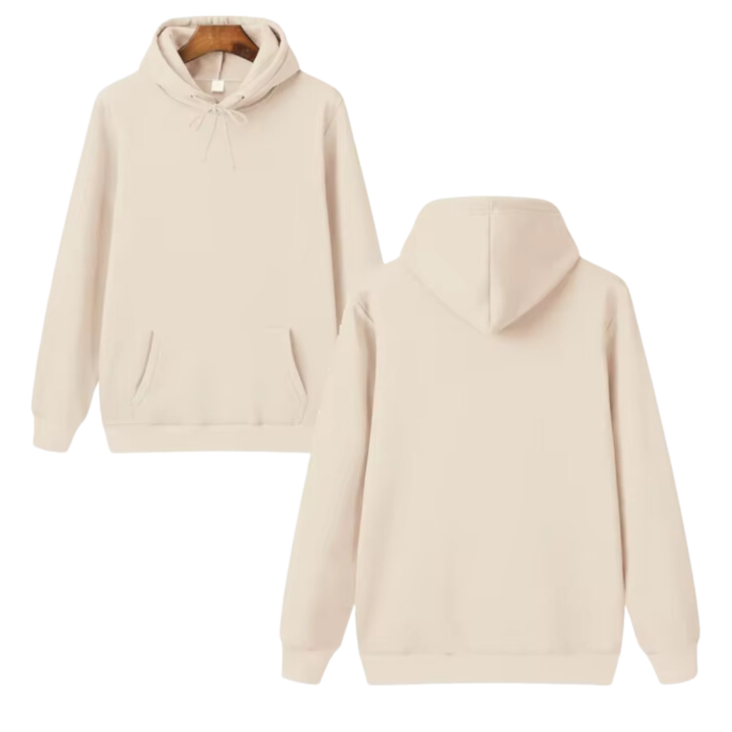 Treandz premium Solid Hoodie Off-white Color