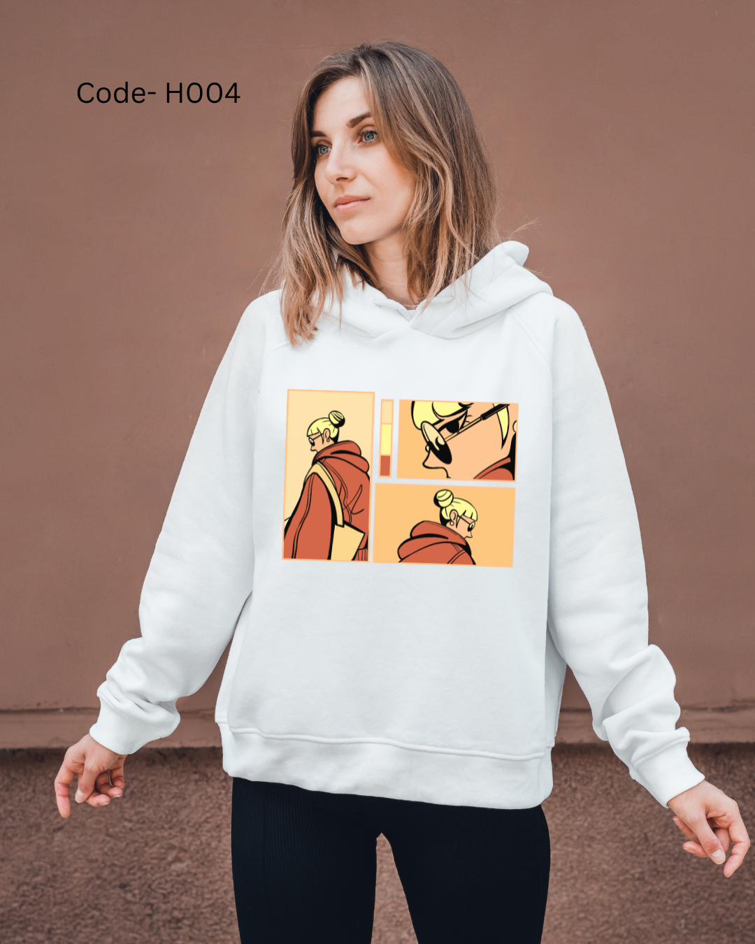 Treandz premium Customized Hoodie White Color (H004)