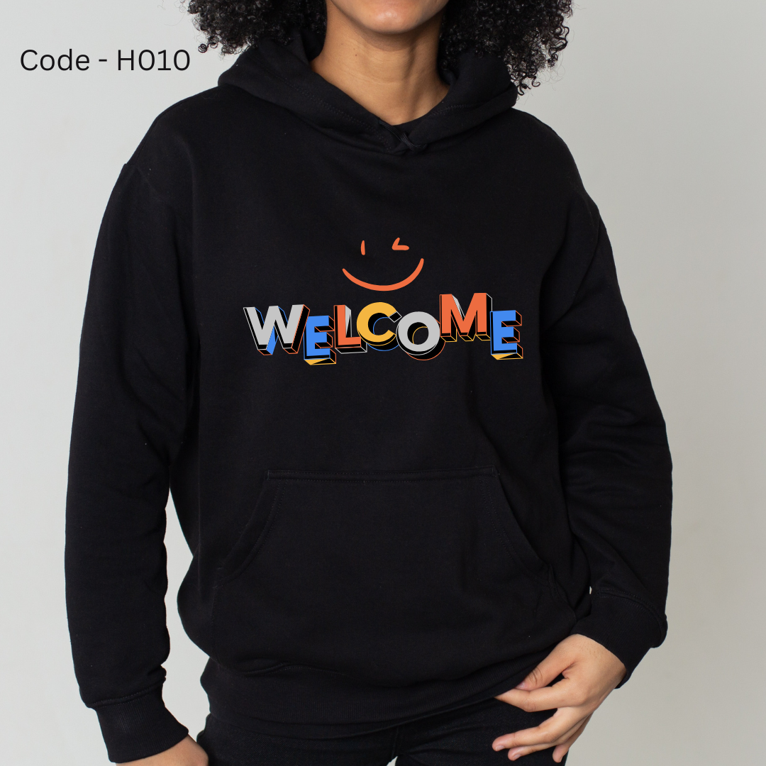 Treandz premium Customized Hoodie Black Color (H010)