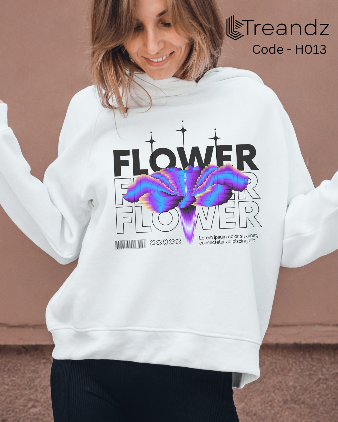 Treandz premium Customized Hoodie White Color (H013)