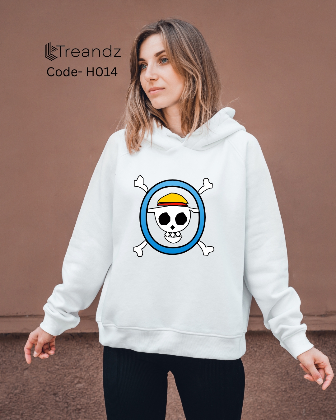 Treandz premium Customized Hoodie White Color (H014)