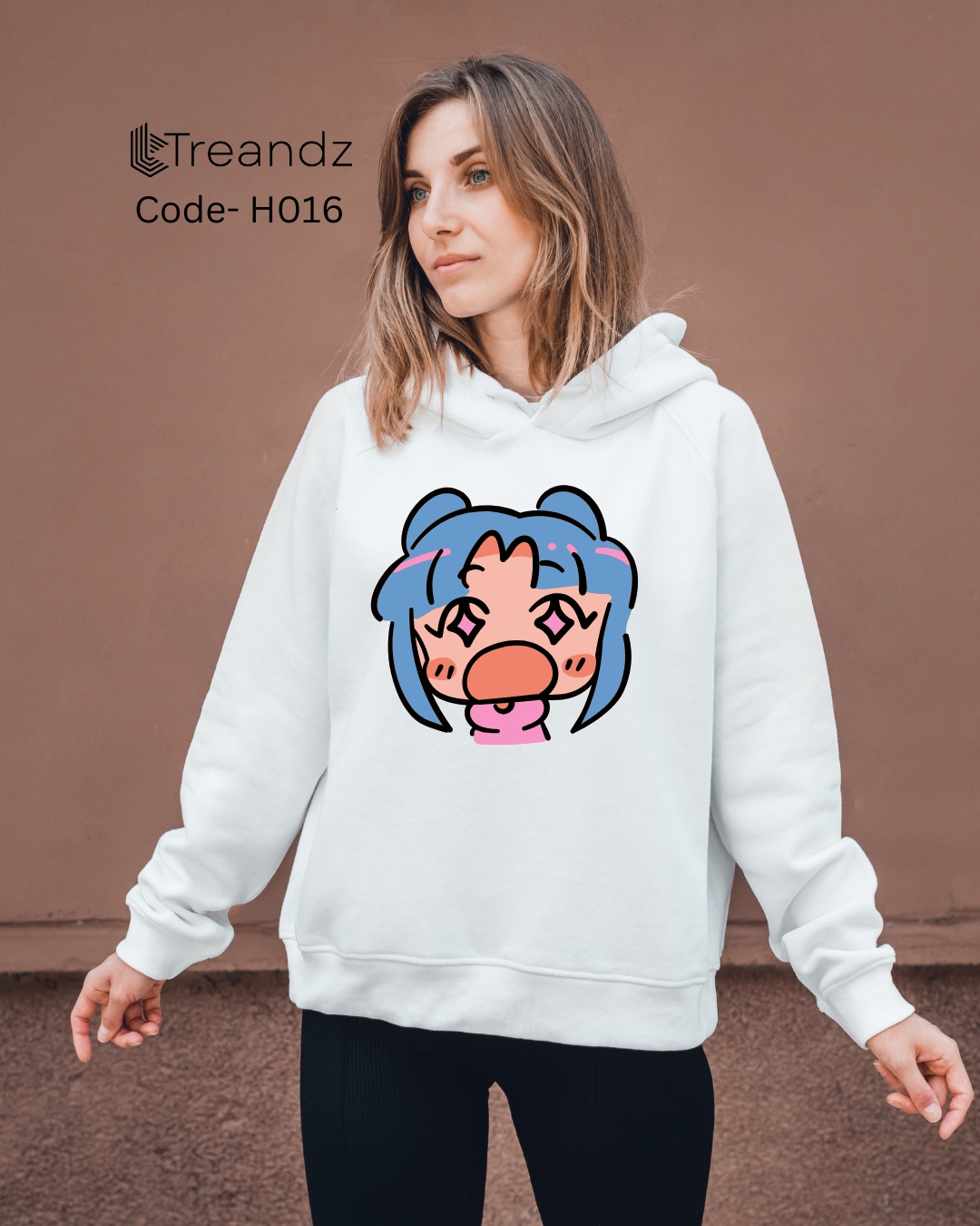 Treandz premium Customized Hoodie White Color (H016)