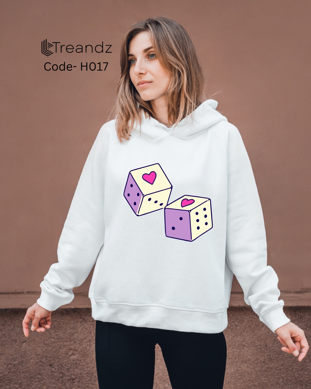 Treandz premium Customized Hoodie White Color (H017)