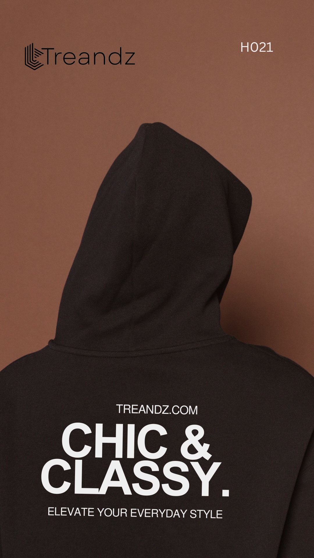Treandz premium Customized Hoodie Black Color (H021)