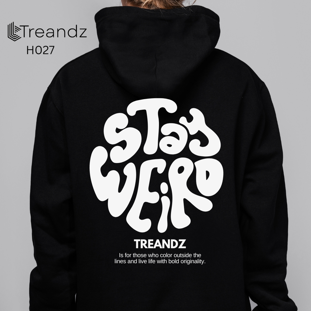Treandz premium Customized Hoodie Black Color (H027)